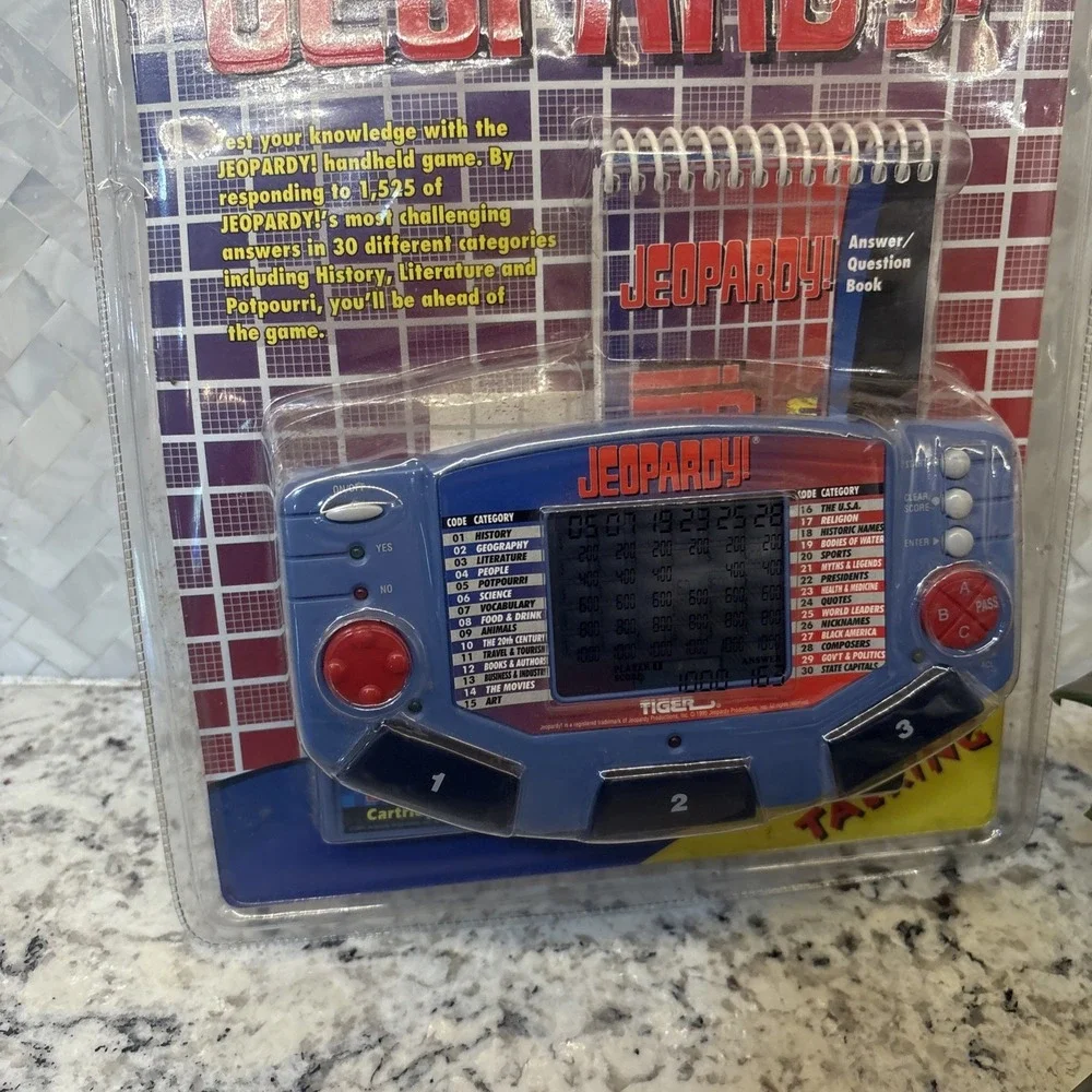 Jeopardy‎ Vintage 1995 Tiger Electronics Handheld Electronic LCD Game New Sealed